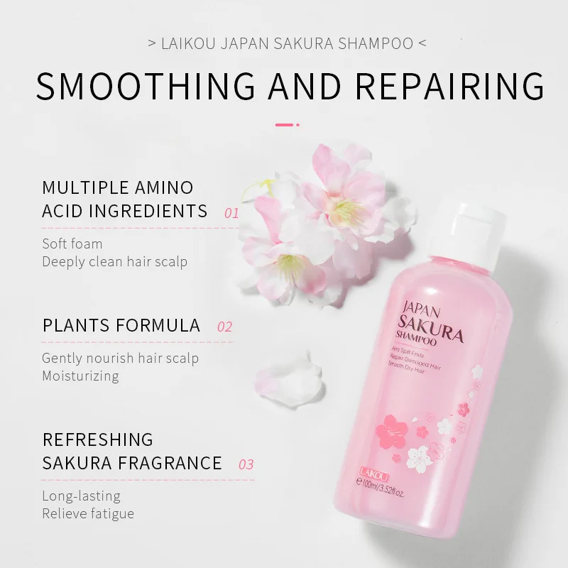 LAIKOU Japan Sakura  Shampoo R - Hair Care Dandruff recension och pris