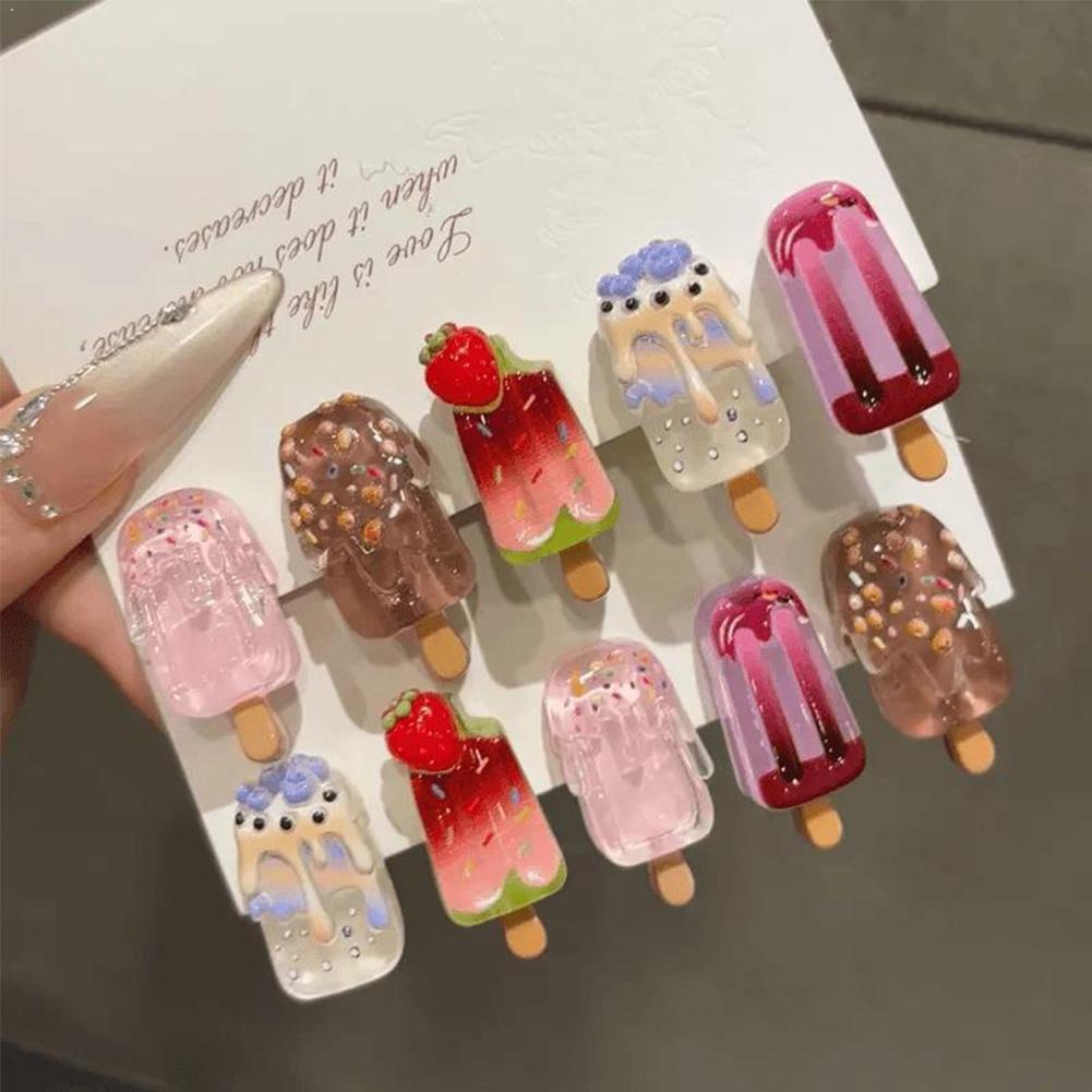10Pcs Ice Cream Hair Clips Set - Hair Care Lotion recension och pris